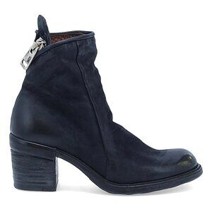 A.S. 98 Jase Black  Leather Ankle Boots